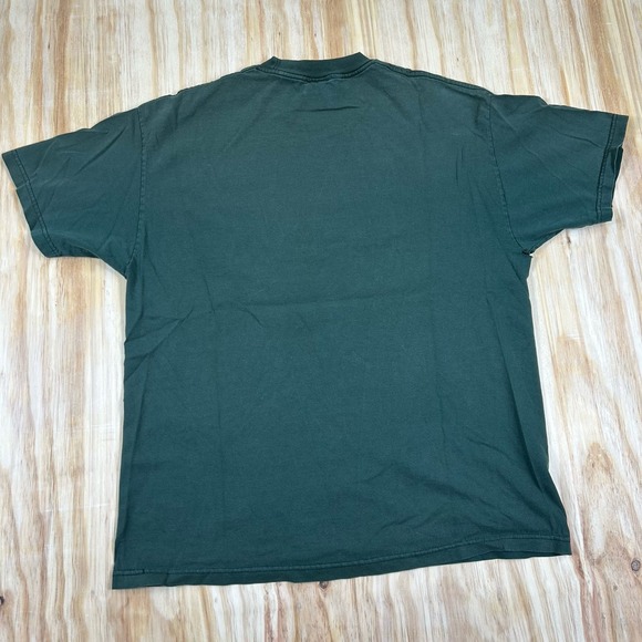 Vintage Minnesota Wild National Hockey League T-Shirt Large Roomy Green Worn - Picture 4 of 10